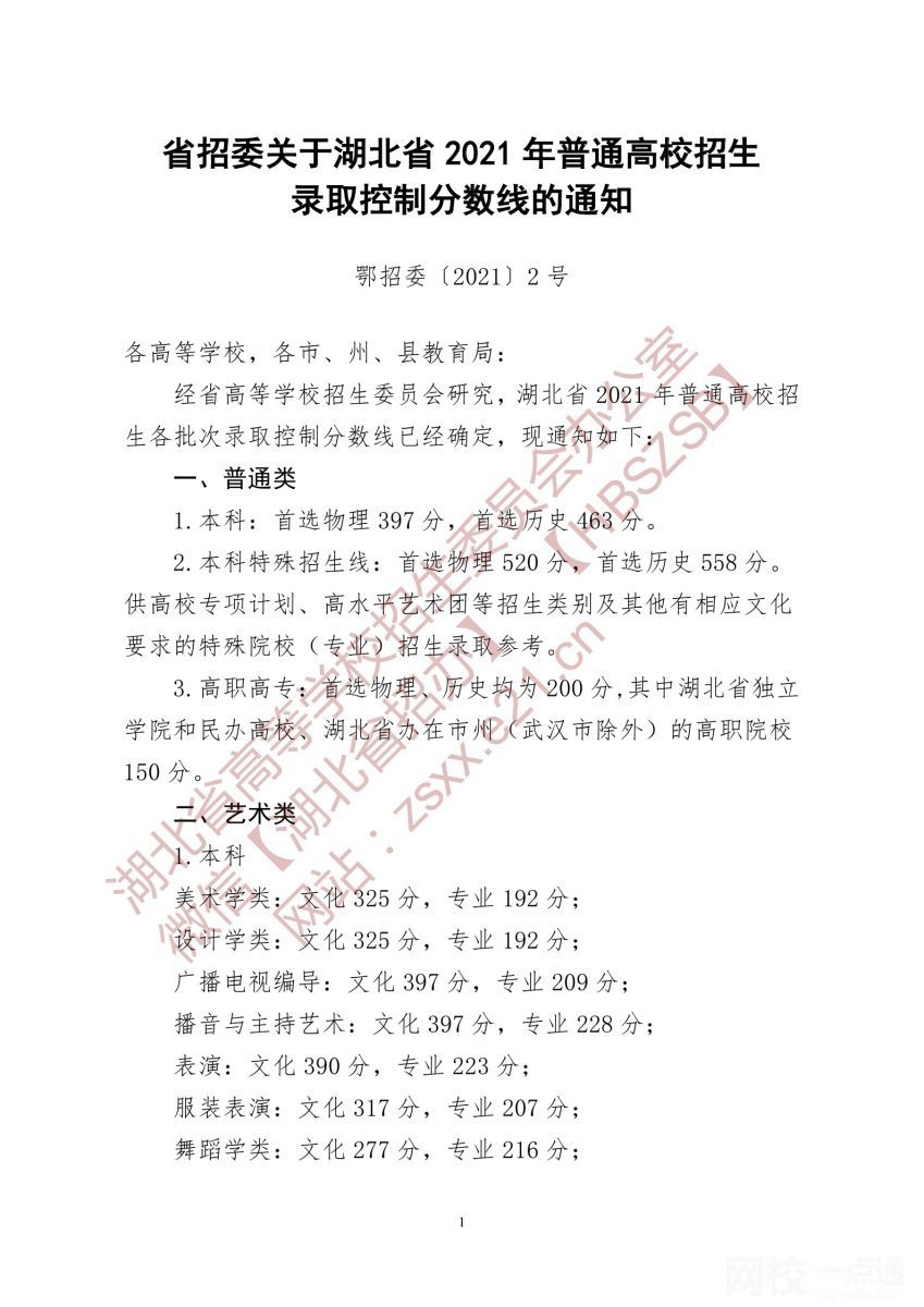 2022湖北省高考专科分数线多少分（湖北省高考理科文科分数线一览表）