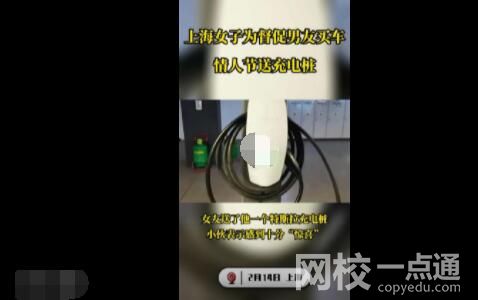 女子为激励男友买车情人节送充电桩 为什么引争议？