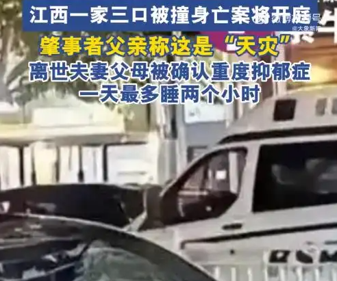 一家三口被撞身亡 肇事者父亲:天灾 实在太悲剧了