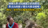 大妈逗黔灵山猴子玩被抓掉假发 实在太搞笑了