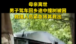 母亲离世 男子驾车回乡途中撞树被困 究竟是怎么回事？