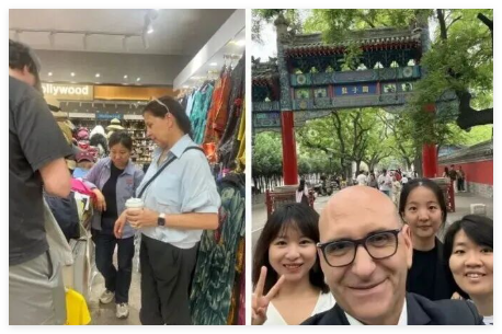 热晕的外国人 打飞的来中国避暑 这也太夸张了
