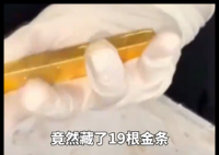一箱活青蟹里藏着19根金条 到底是干嘛的？